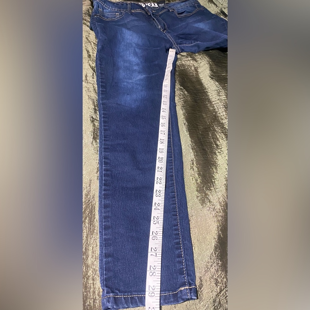 VIP Juniors Dark Wash Skinny Jeans 15/16 - Picture 3 of 13